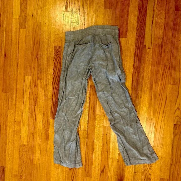 Athleta Cabo Linen Wide Leg Pants Blue (Women's Size 6) - Picture 8 of 10